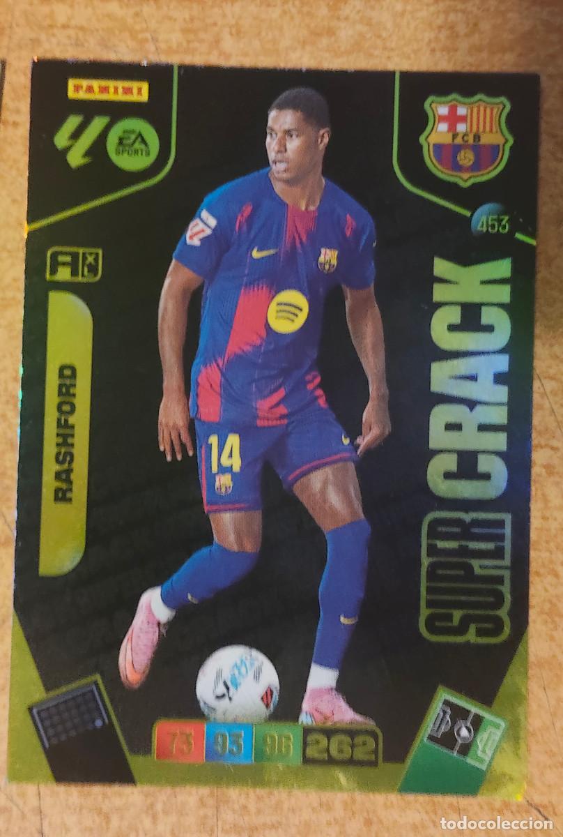 Cromos de f&uacute;tbol: ADRENALYN XL 2025-2026 25-26 &ndash; Marcus Rashford FC Barcelona SUPERCRACK N&ordm; 453