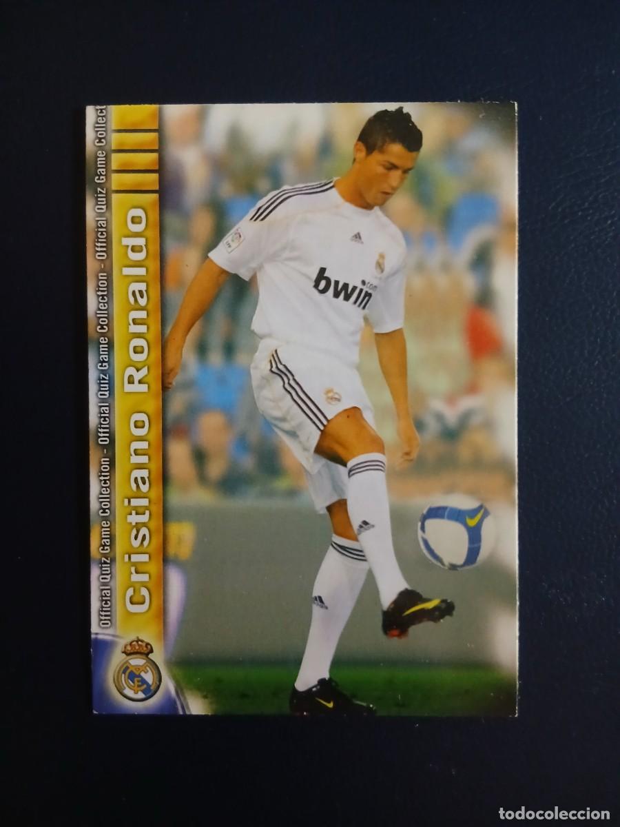 Cromos de f&uacute;tbol: 45 CRISTIANO RONALDO REAL MADRID CARD MUNDICROMO SPORT LIGA FUTBOL QUIZ GAME 2009 2010 09 10