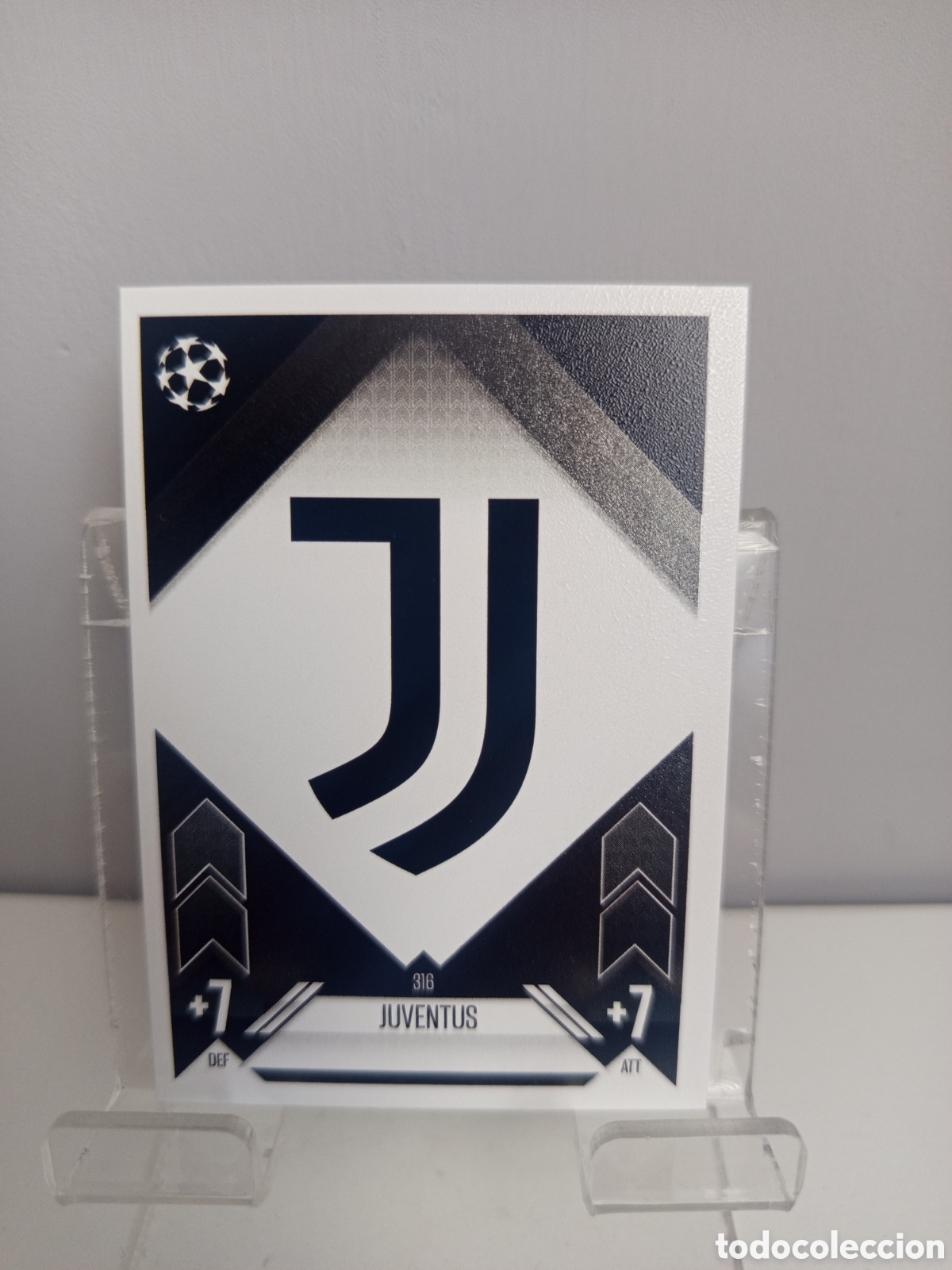 Cromos de f&uacute;tbol: ❇️ CROMO CARD ⚽ ESCUDO JUVENTUS DE TURIN 316 2024 2025 24 25 MATCH ATTAX CHAMPIONS LEAGUE TOPPS ❇️