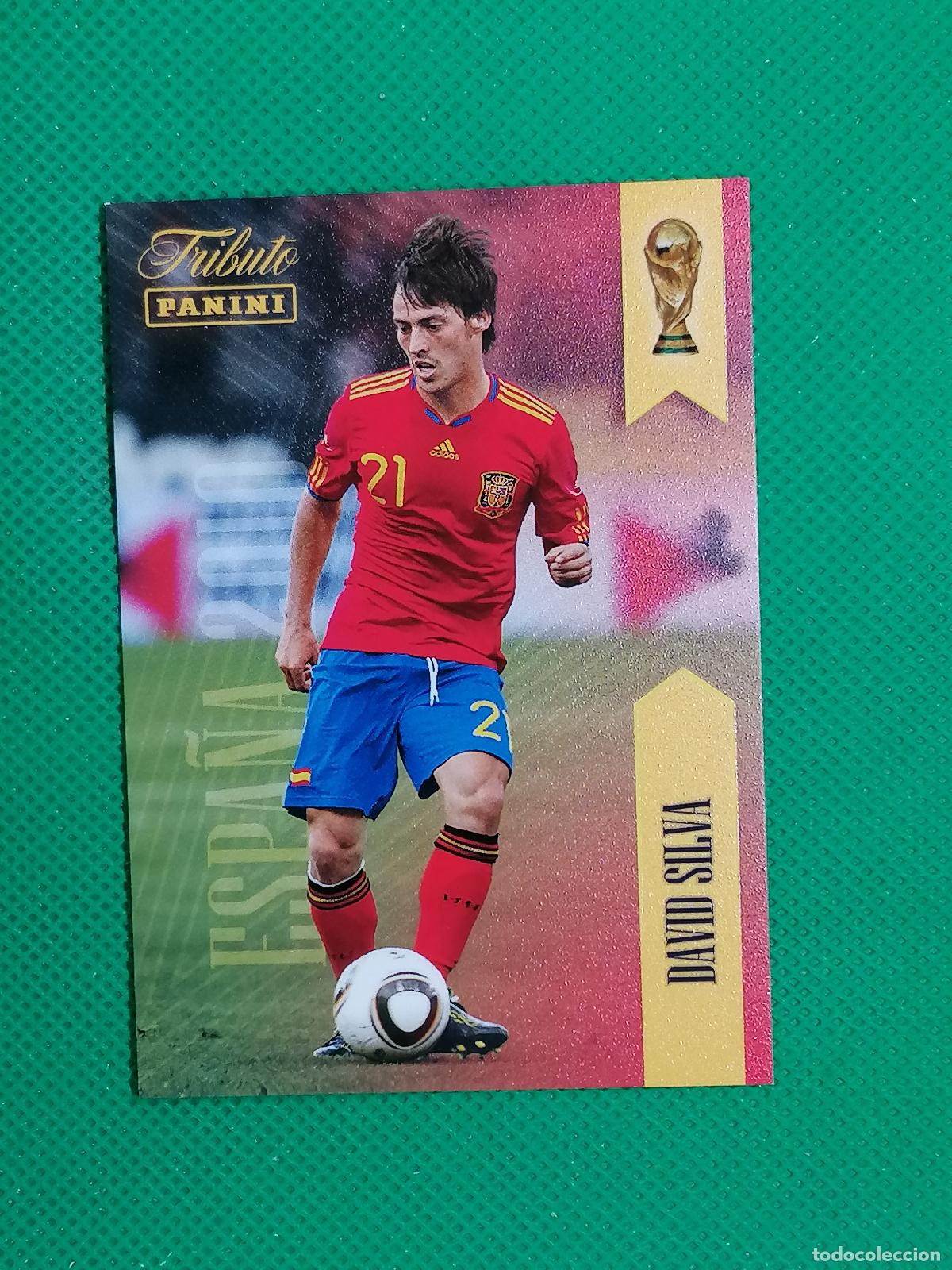 Cromos de f&uacute;tbol: 21 DAVID SILVA 2010 ⚽PANINI TRIBUTO SELECCION ESPA&Ntilde;OLA ESPA&Ntilde;A CARD 26 2026⚽