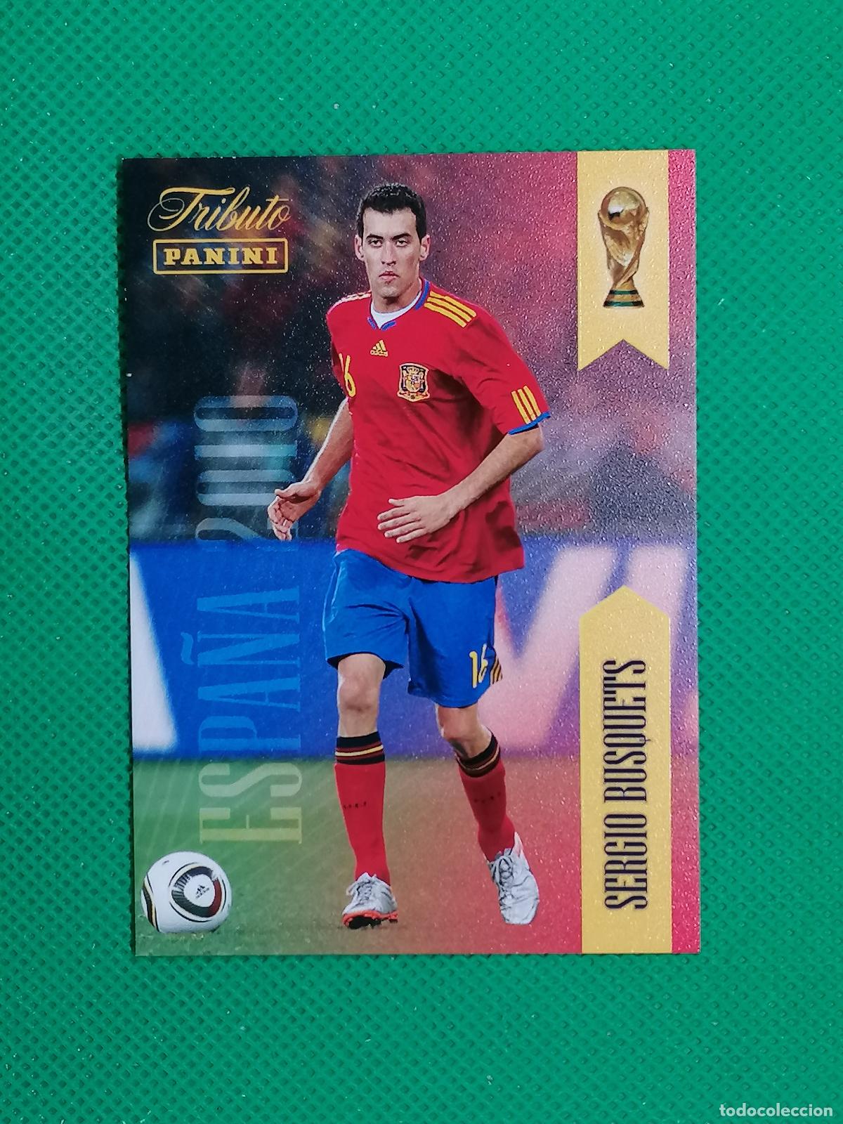 Cromos de f&uacute;tbol: 16 SERGIO BUSQUETS 2010 ⚽PANINI TRIBUTO SELECCION ESPA&Ntilde;OLA ESPA&Ntilde;A CARD 26 2026⚽