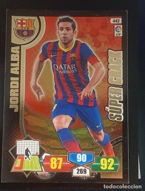 Fu&szlig;ball-Sticker: 442 JORDI ALBA BARCELONA SUPER CRACK PANINI ADRENALYN 2013 2014 13 14 CROMOS CARDS MEGACRACKS TOPPS