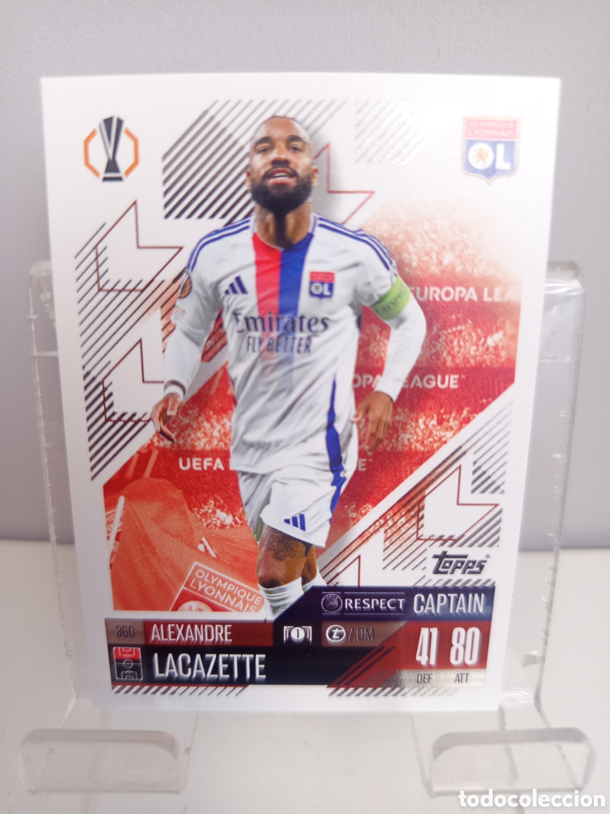 Cromos de f&uacute;tbol: ❇️ CROMO ⚽ LACAZETTE OLYMPIQUE DE LYON 360 2024 2025 24 25 MATCH ATTAX CHAMPIONS LEAGUE TOPPS ❇️