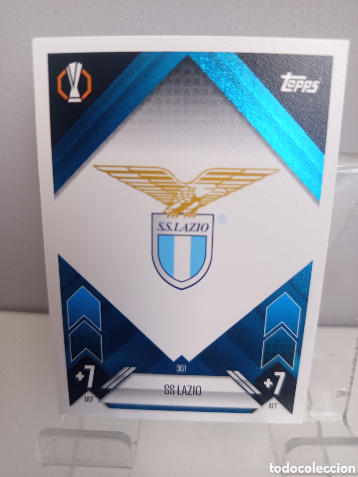 Cromos de f&uacute;tbol: ❇️ CROMO CARD ⚽ ESCUDO LAZIO DE ROMA 361 2024 2025 24 25 MATCH ATTAX CHAMPIONS LEAGUE TOPPS ❇️