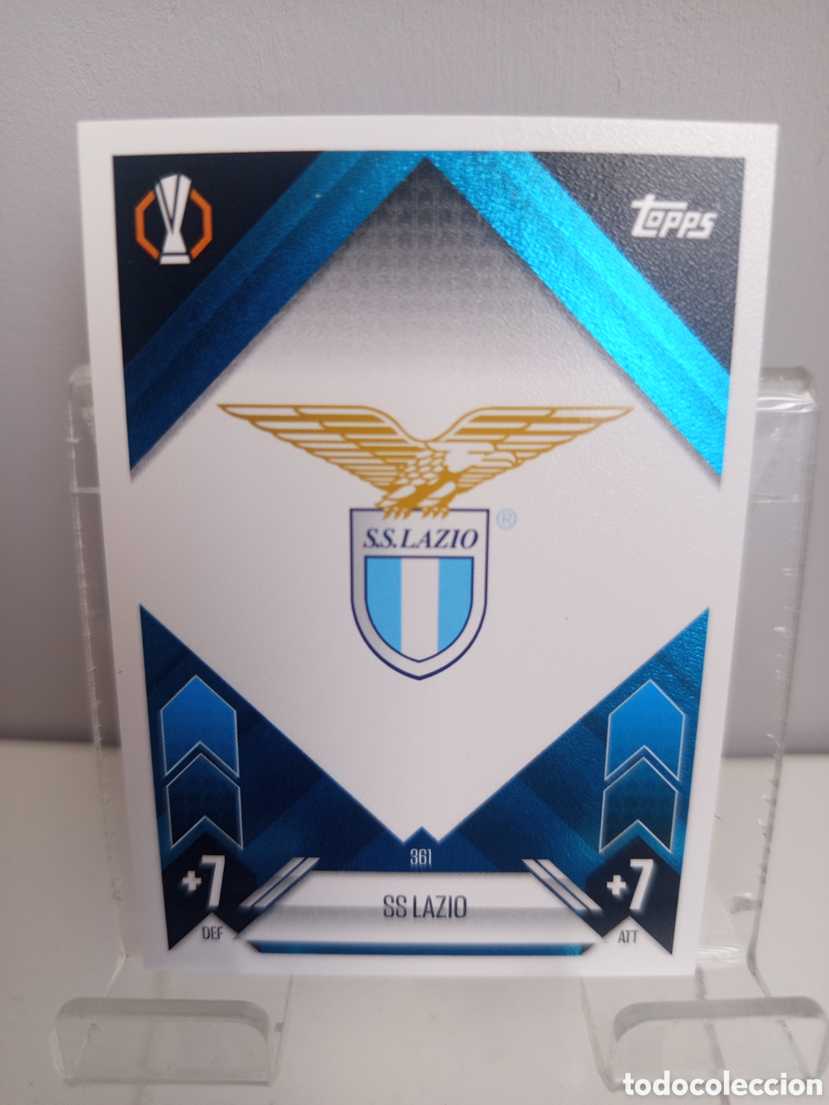 Cromos de f&uacute;tbol: ❇️ CROMO CARD ⚽ ESCUDO LAZIO DE ROMA 361 2024 2025 24 25 MATCH ATTAX CHAMPIONS LEAGUE TOPPS ❇️