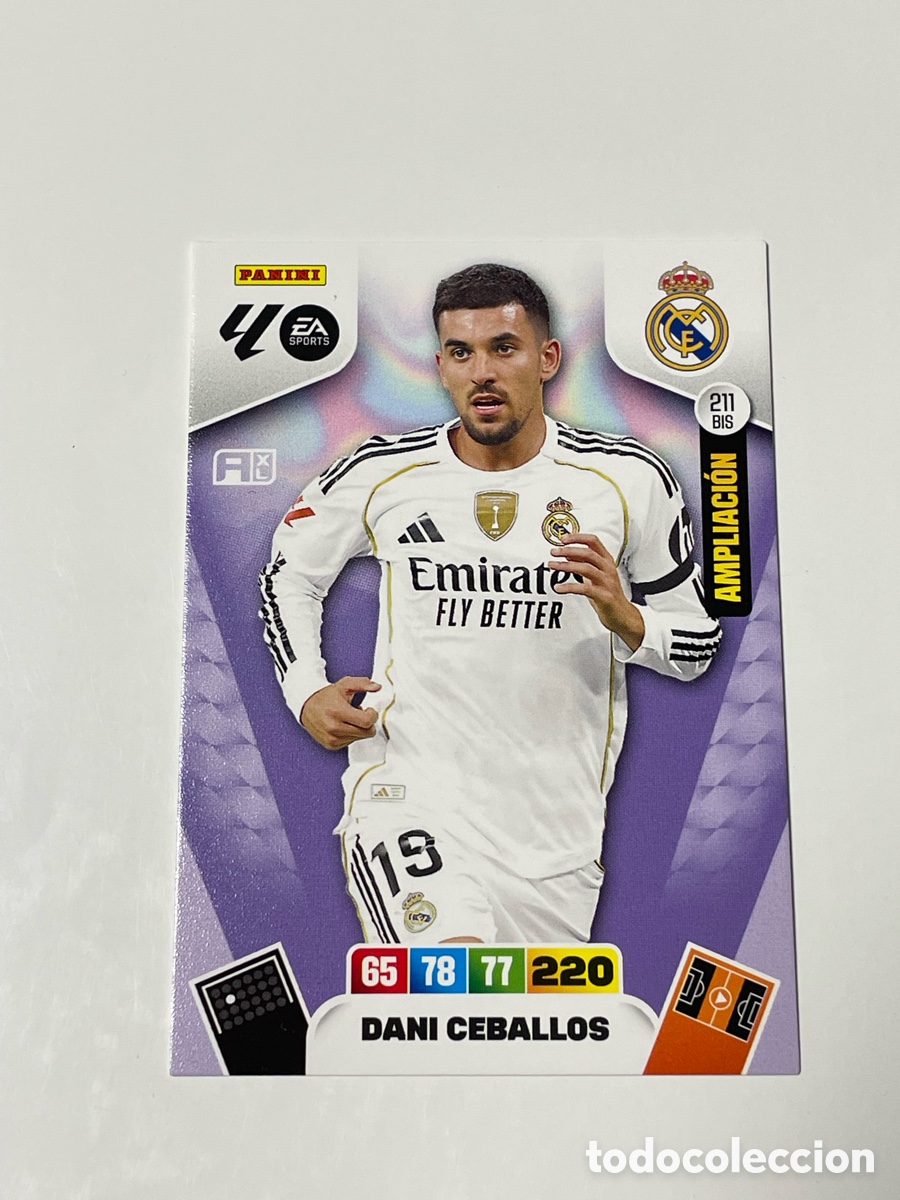 Cromos de f&uacute;tbol: Dani Ceballos Real Madrid Panini Adrenalyn XL 2025/26 #211 BIS