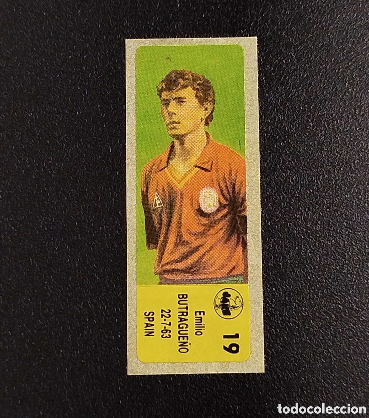 Cromos de Futebol: &iexcl;RARO! CHICLES A&Ntilde;OS 80 BUTRAGUE&Ntilde;O SELECCI&Oacute;N ESPA&Ntilde;OLA ESPA&Ntilde;A REAL MADRID CROMO PEGATINA SIN PEGAR