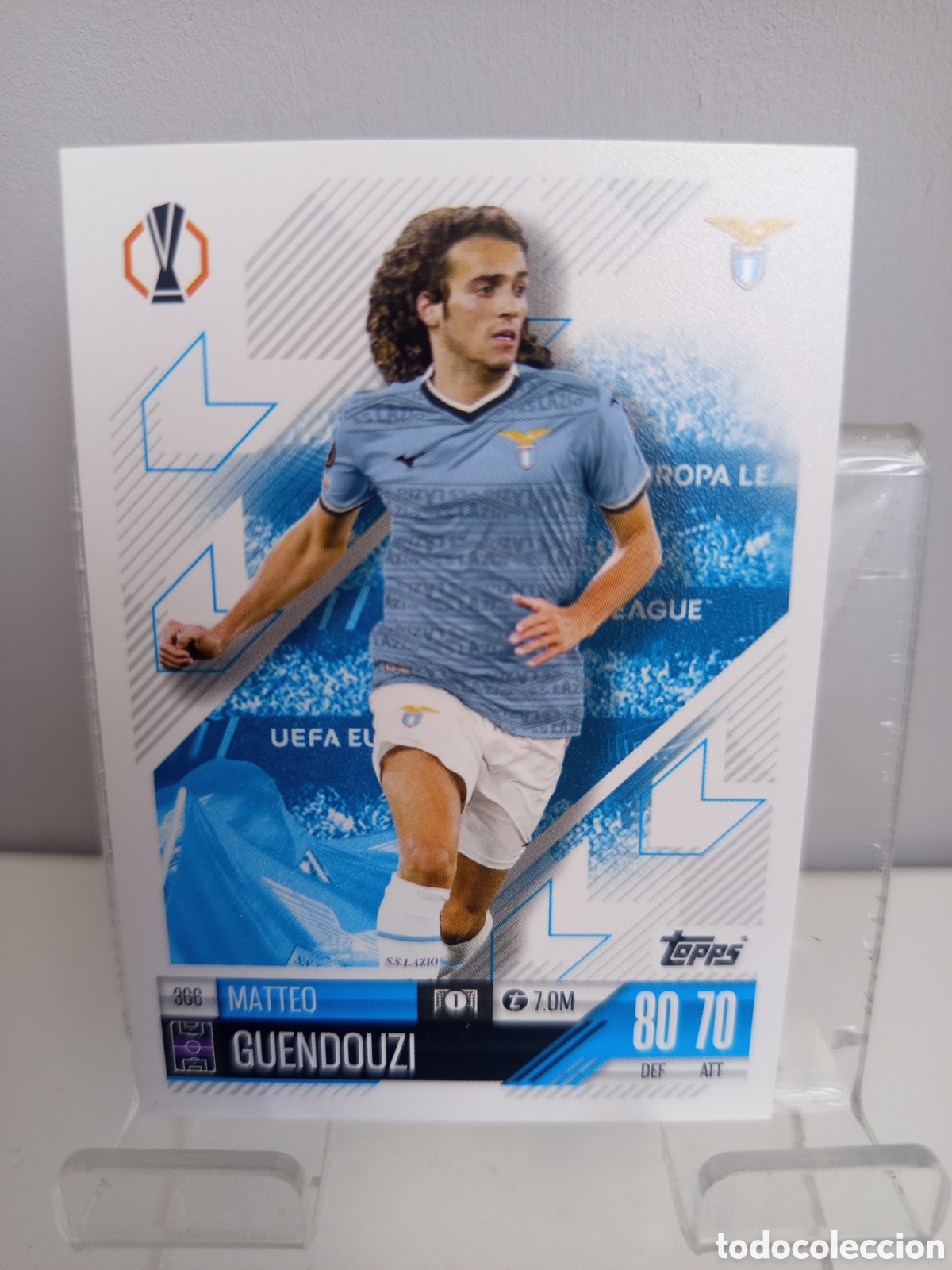 Cromos de f&uacute;tbol: ❇️ CROMO CARD ⚽ GUENDOUZI LAZIO DE ROMA 366 2024 2025 24 25 MATCH ATTAX CHAMPIONS LEAGUE TOPPS ❇️