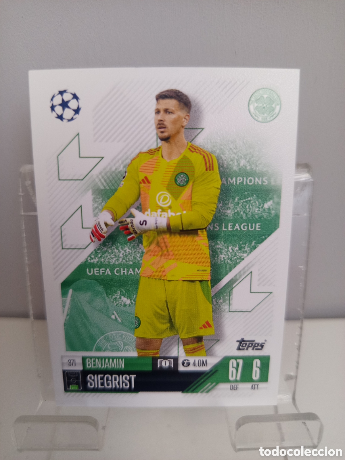 Cromos de f&uacute;tbol: ❇️ CROMO CARD ⚽ SIEGRIST CELTIC 371 2024 2025 24 25 MATCH ATTAX CHAMPIONS LEAGUE TOPPS ❇️