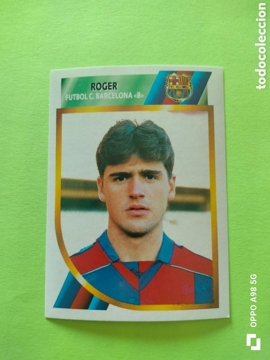 Cromos de f&uacute;tbol: Cromo Roger Barcelona B segunda divisi&oacute;n Ediciones Este liga temporada 94 95 1994 1995