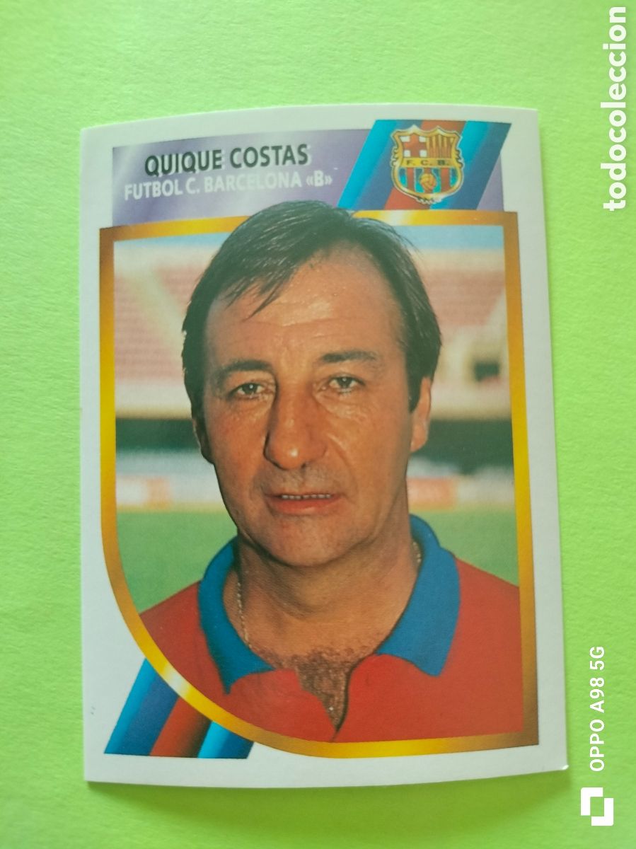 Cromos de f&uacute;tbol: Cromo Quique Costa Barcelona B segunda divisi&oacute;n Ediciones Este liga temporada 94 95 1994 1995