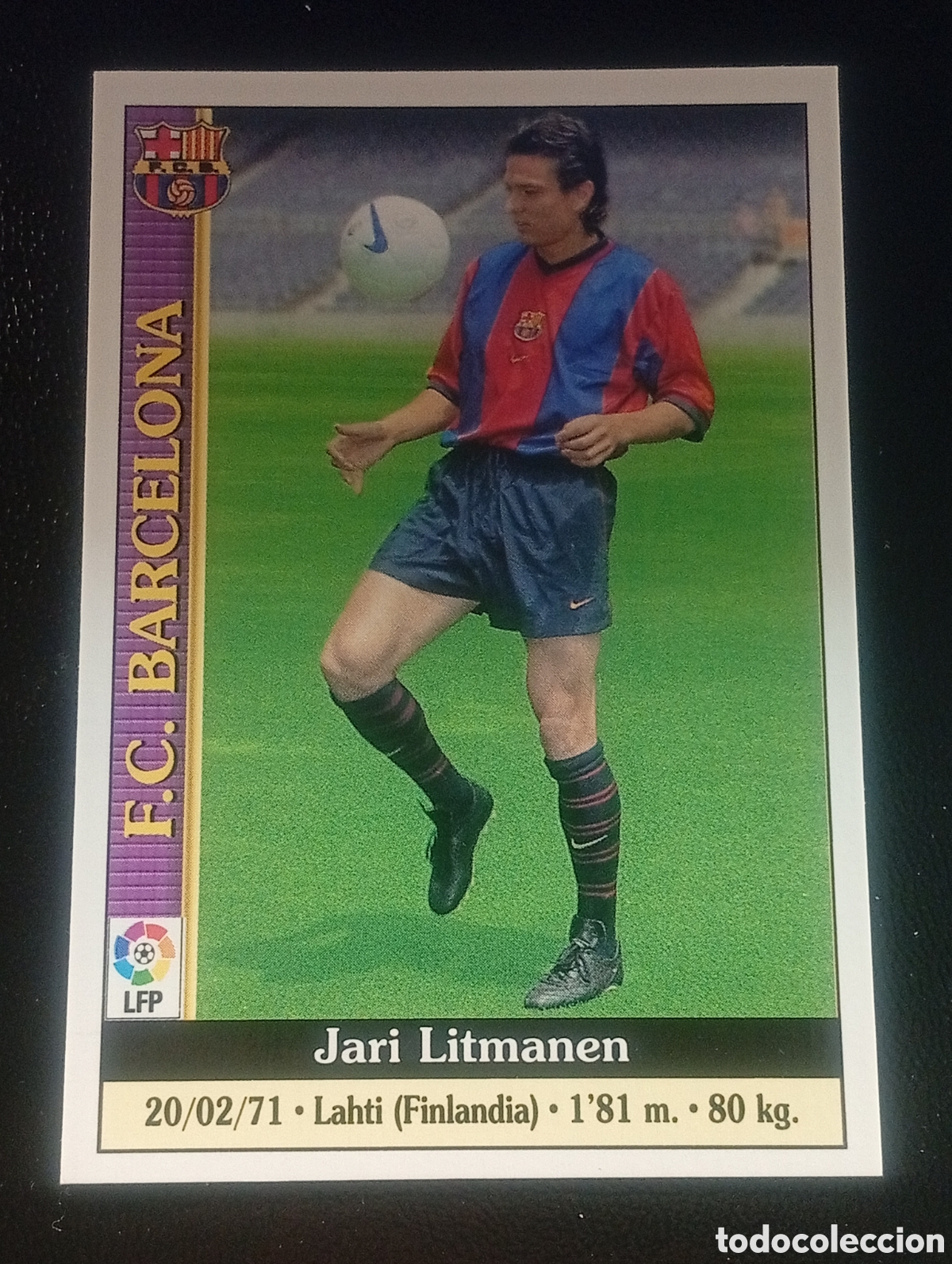 Cromos de f&uacute;tbol: 443 &uacute;ltima hora LITMANEN BARCELONA MUNDICROMO 1999 2000 CROMOS CARDS PANINI MEGACRACKS MATCH ATTAX