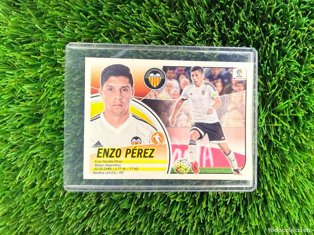 Cromos de f&uacute;tbol: N&ordm; 9A Enzo P&eacute;rez Valencia CF Liga Este 16 17