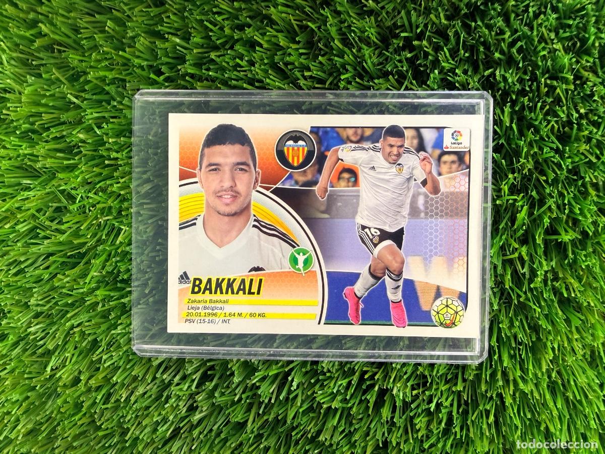 Cromos de f&uacute;tbol: N&ordm; 16 Bakkali Valencia CF Liga Este 16 17