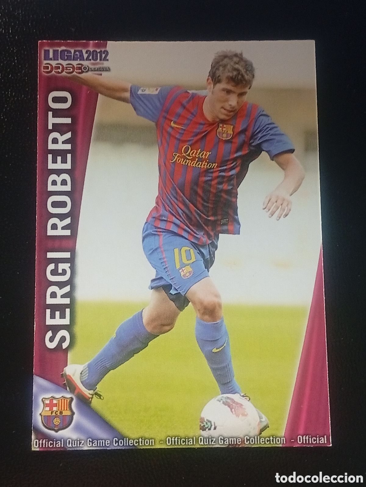 Cromos de f&uacute;tbol: 787 SERGI ROBERTO BARCELONA MUNDICROMO 2011 2012 11 12 CROMO CARD MEGACRACKS TOPPs ADRENALYN
