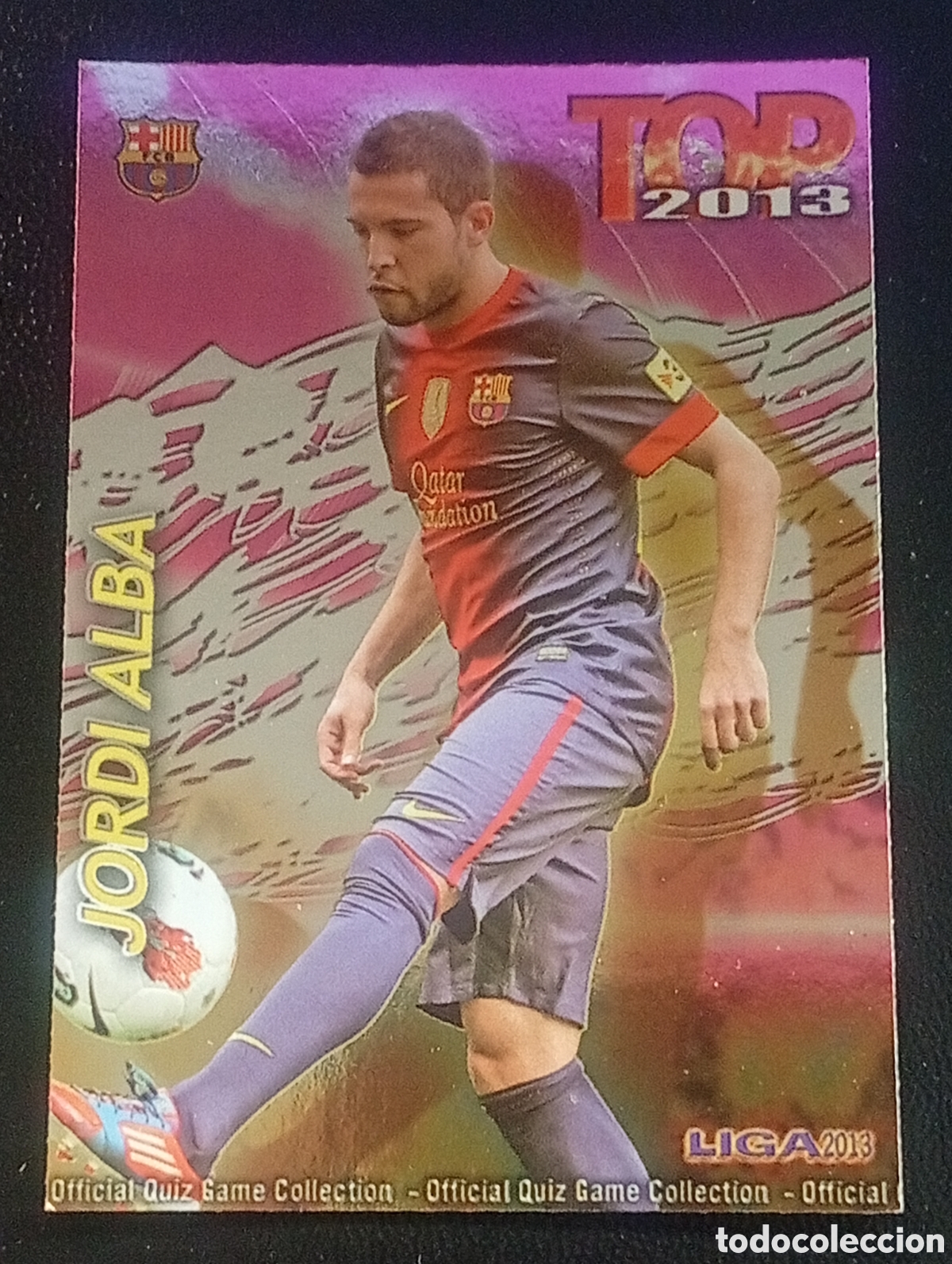 Cromos de f&uacute;tbol: 578 brillo morado fucsia JORDI ALBA 2012 2013 12 13 CROMOS CARDS MUNDICROMO 2012 2013 12 13 PARALELA