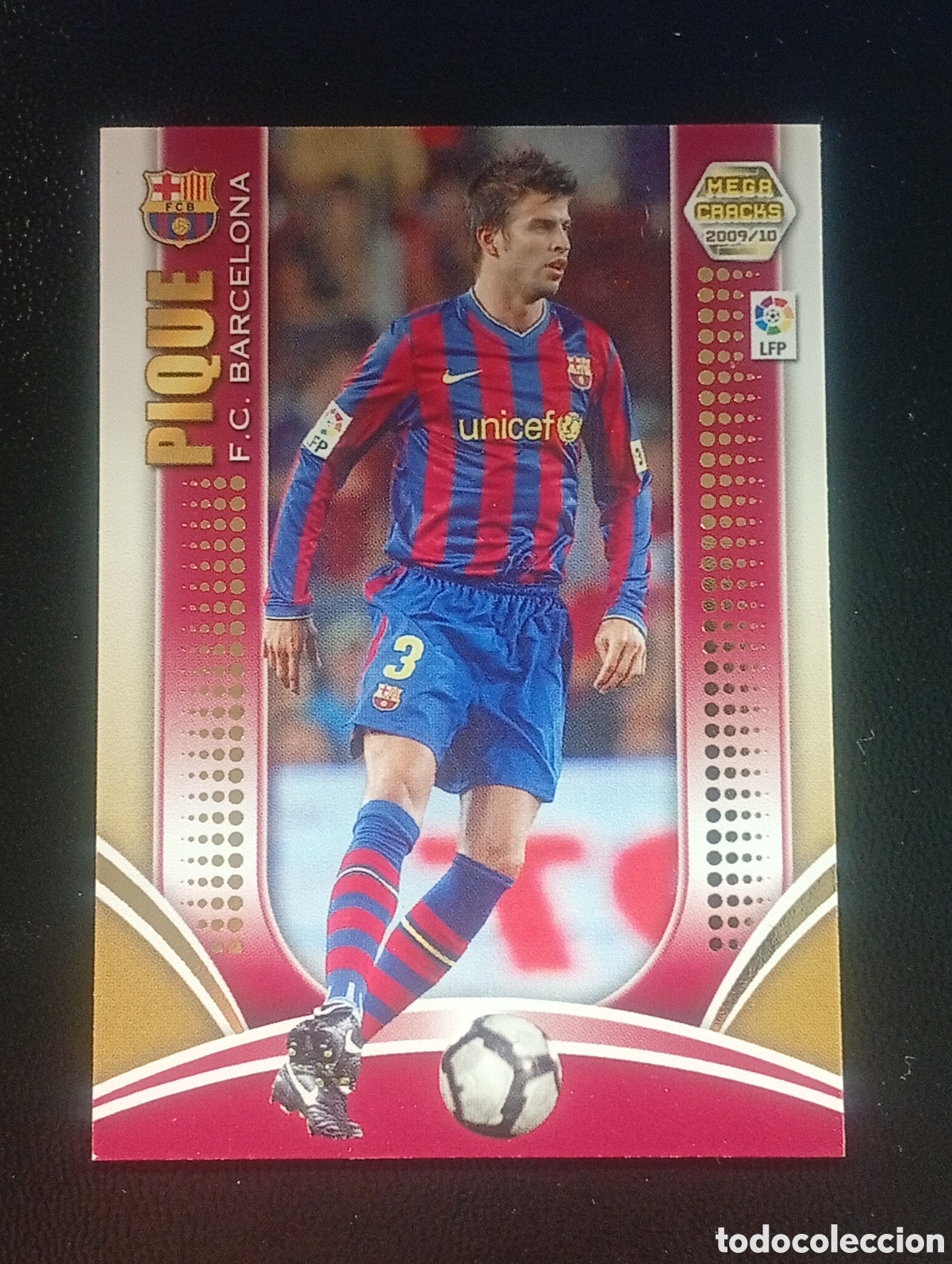 Cromos de f&uacute;tbol: 60 serie oro PIQUE BARCELONA 2009 2010 MEGACRACKS PANINI TOPPS MATCH ATTAX MUNDICROMO ADRENALYN