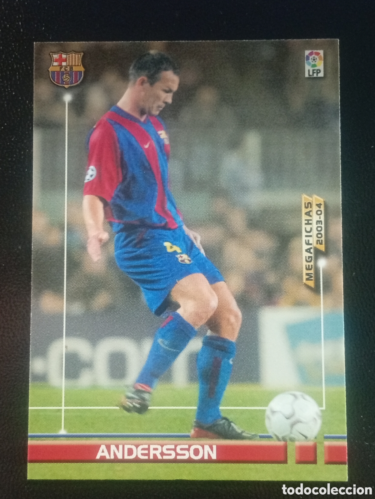 Cromos de f&uacute;tbol: 60 ANDERSSON BARCELONA 2003 2004 MEGACRACKS PANINI TOPPS MATCH ATTAX MUNDICROMO ADRENALYN