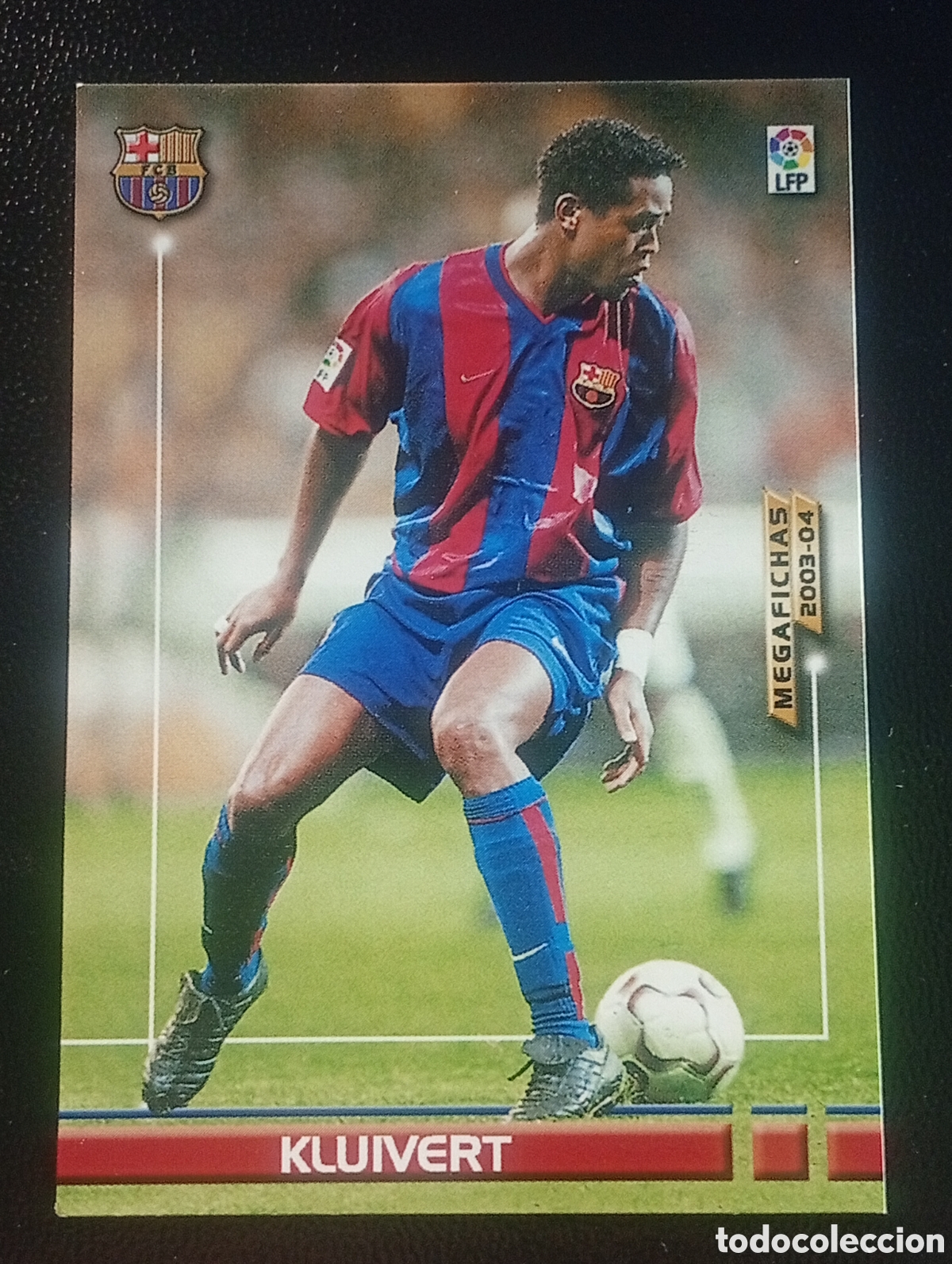 Cromos de f&uacute;tbol: 71 KLUIVERT BARCELONA 2003 2004 MEGACRACKS PANINI TOPPS MATCH ATTAX MUNDICROMO ADRENALYN