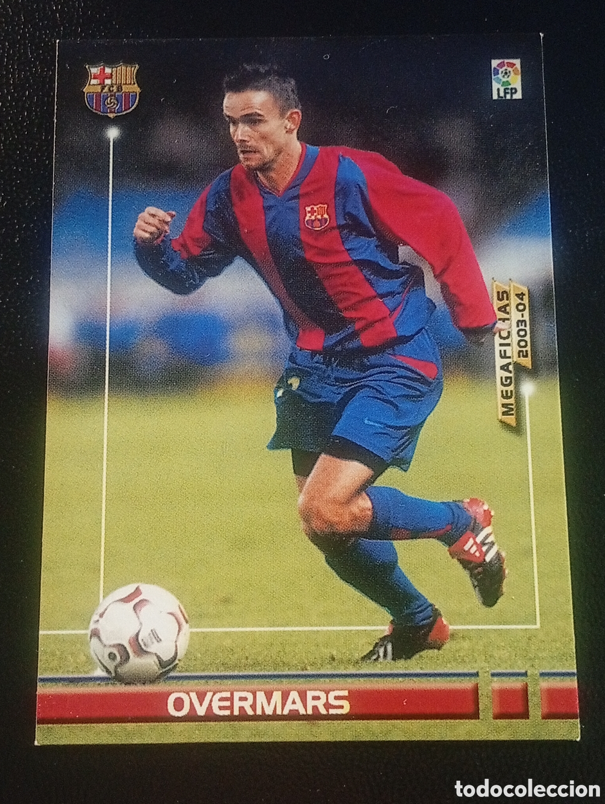 Cromos de f&uacute;tbol: 72 OVERMARS BARCELONA 2003 2004 MEGACRACKS PANINI TOPPS MATCH ATTAX MUNDICROMO ADRENALYN