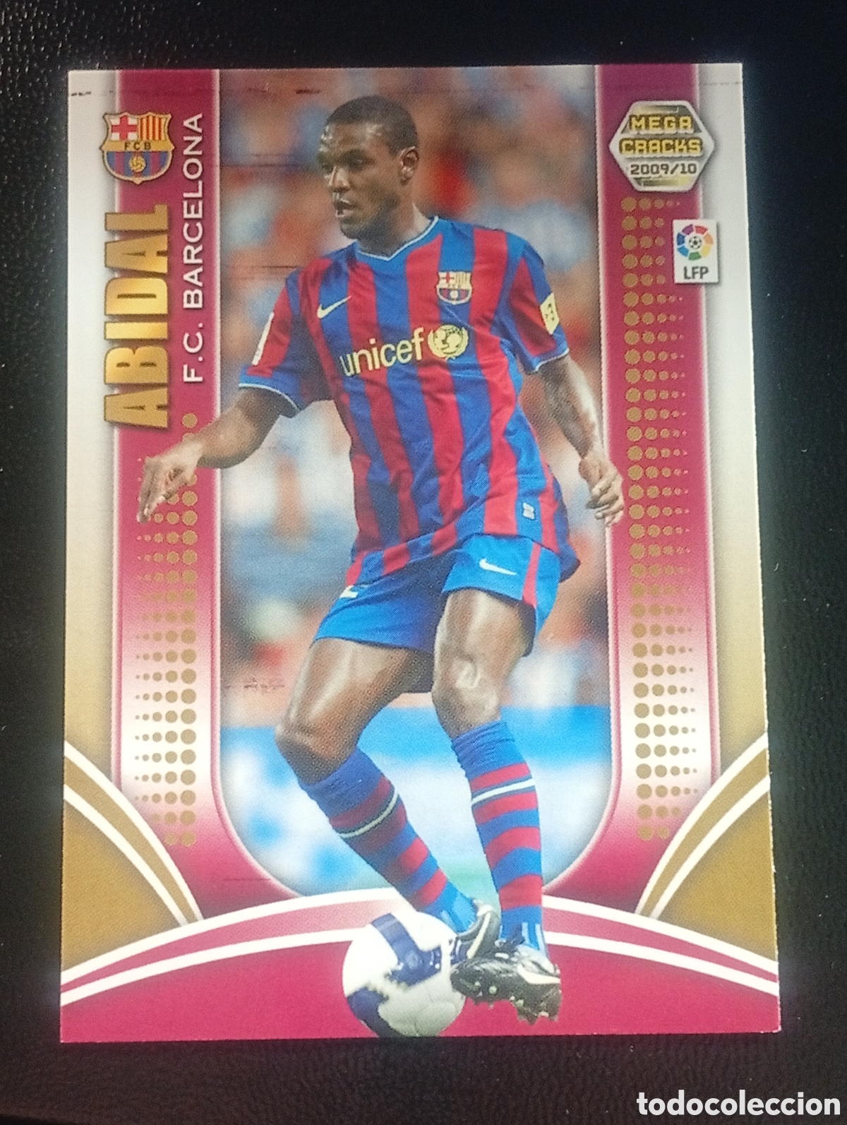 Cromos de f&uacute;tbol: 62 ABIDAL BARCELONA 2009 2010 MEGACRACKS PANINI TOPPS MATCH ATTAX MUNDICROMO ADRENALYN FRANCIA