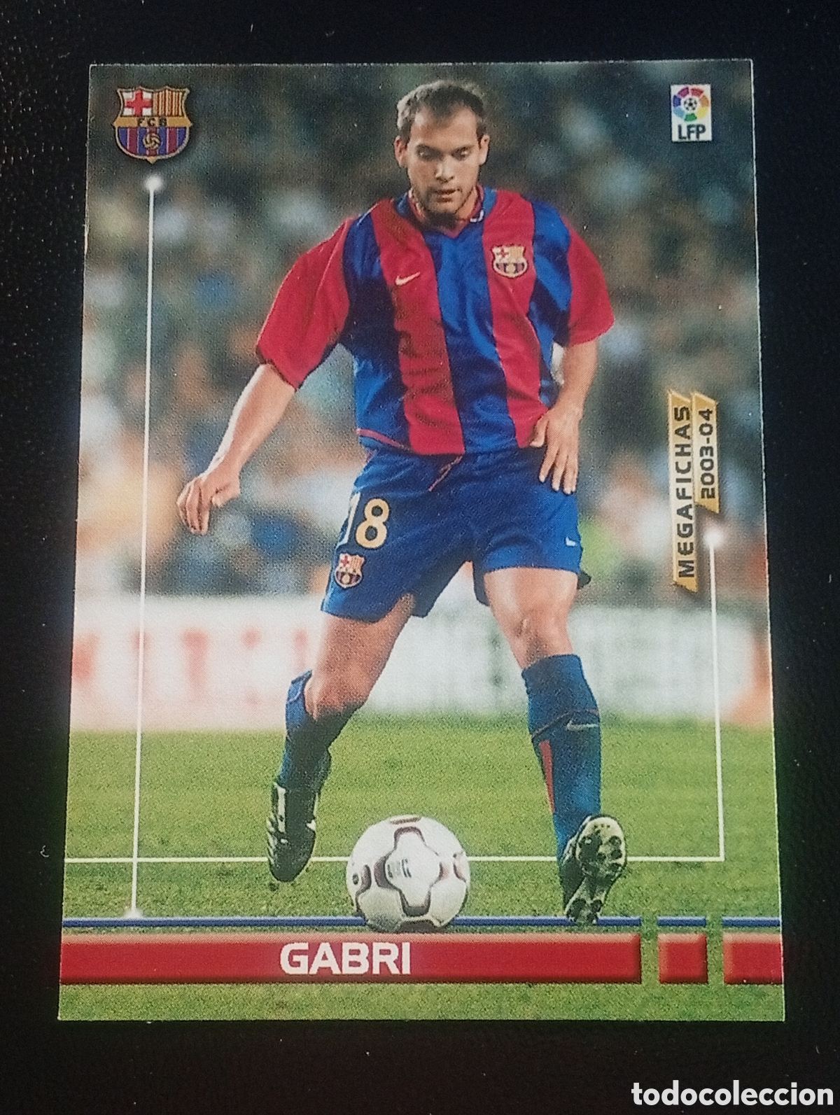 Cromos de f&uacute;tbol: 63 GABRI BARCELONA 2003 2004 MEGACRACKS PANINI TOPPS MATCH ATTAX MUNDICROMO ADRENALYN