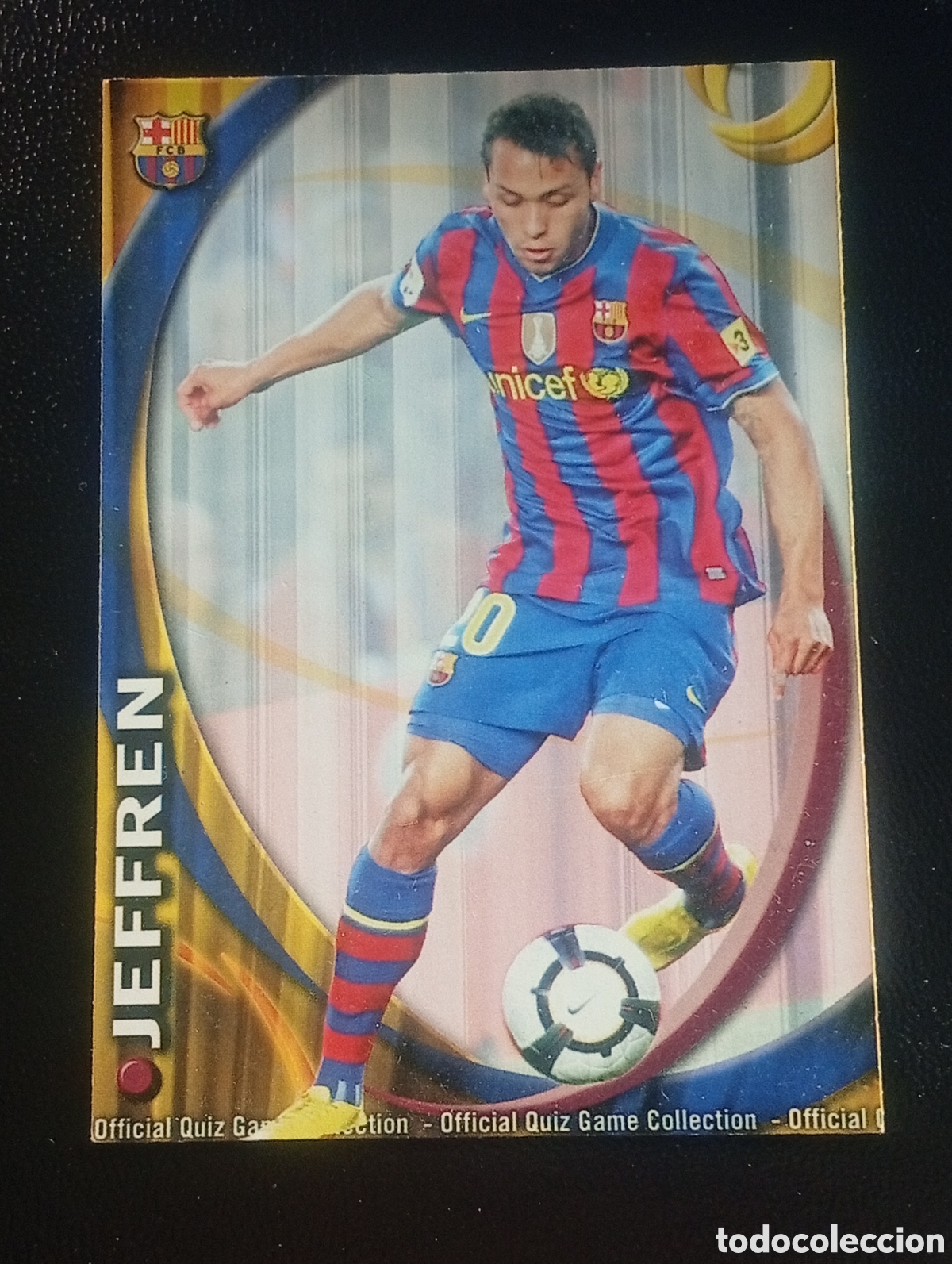 Cromos de f&uacute;tbol: 654 JEFFREN BARCELONA MUNDICROMO 2010 2011 10 11 CROMOS CARDS PANINI MEGACRACKS ADRENALYN TOPPS tcg
