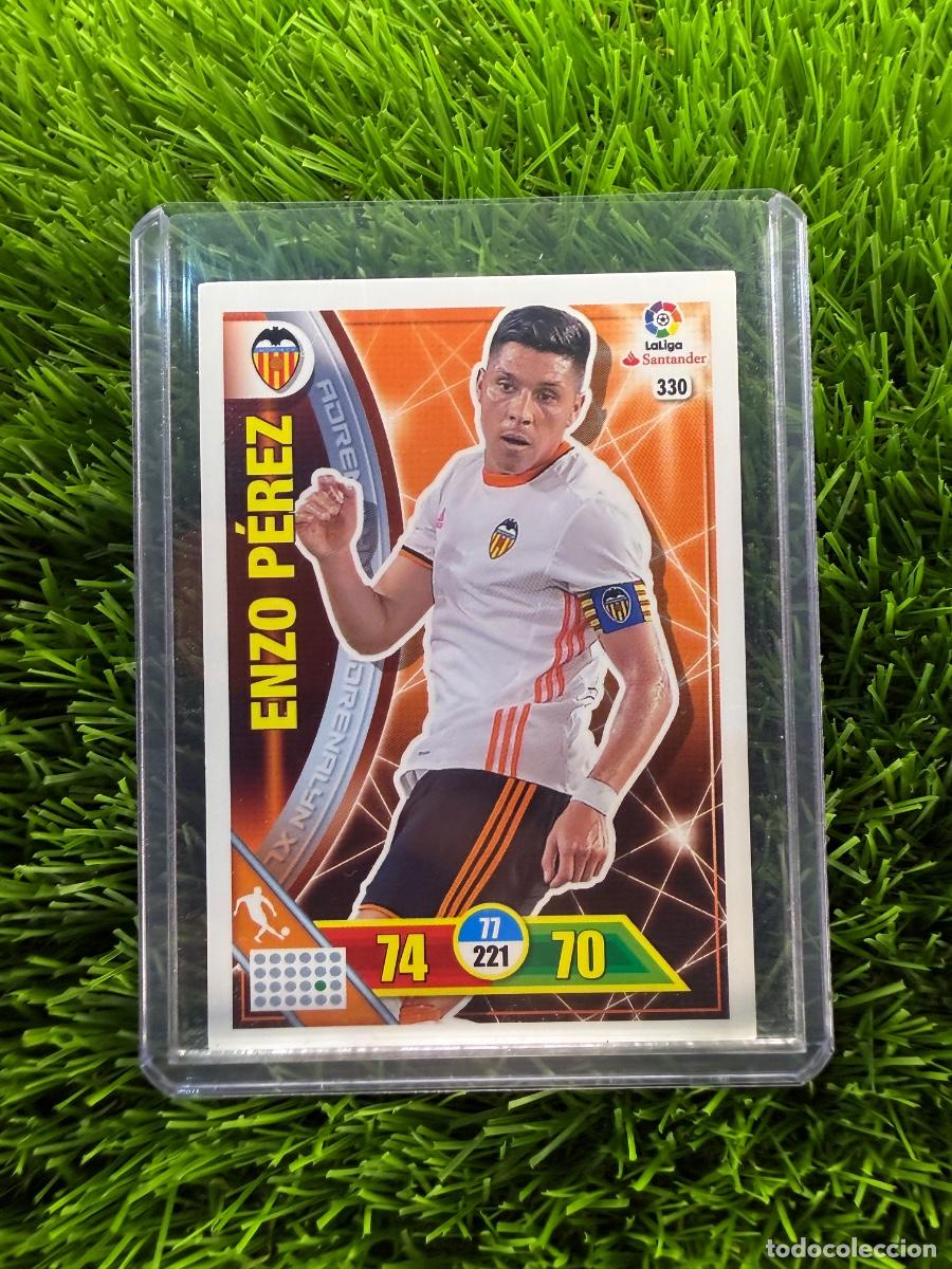 Cromos de f&uacute;tbol: N&ordm; 330 Enzo P&eacute;rez Valencia CF Adrenalyn XL 16 17