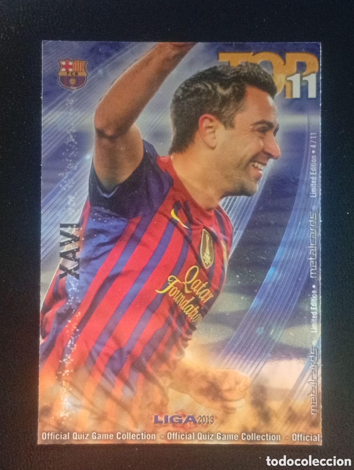 Cromos de f&uacute;tbol: 4/11 limited XAVI BARCELONA MUNDICROMO 2012 2013 12 13 CROMO CARDS PANINI TOPPS MEGACRACKS ADRENALYN