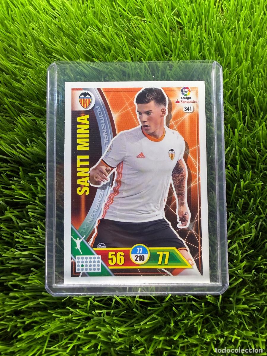 Cromos de f&uacute;tbol: N&ordm; 341 Santi Mina Valencia CF Adrenalyn XL 16 17