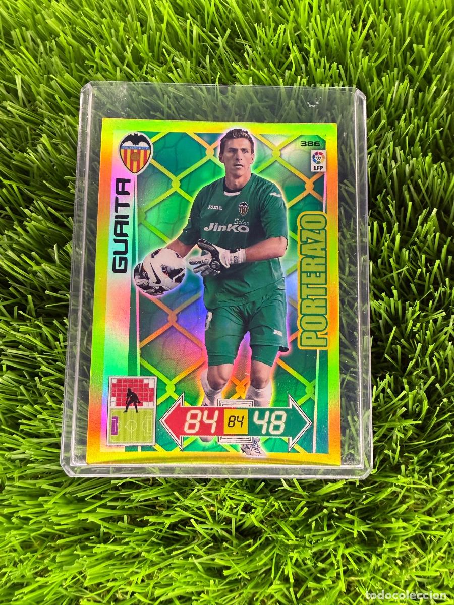 Cromos de f&uacute;tbol: N&ordm; 386 Guaita Porterazo Valencia CF Adrenalyn XL 12 13
