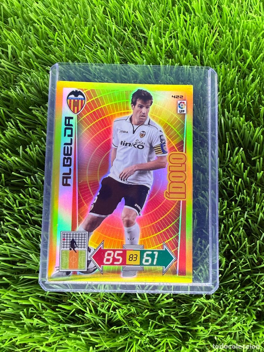 Cromos de f&uacute;tbol: N&ordm; 422 Albelda &Iacute;dolo Valencia CF Adrenalyn XL 12 13