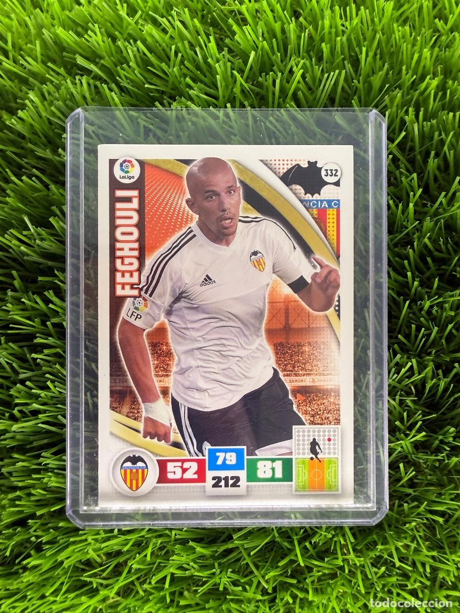 Cromos de f&uacute;tbol: N&ordm; 332 Feghouli Valencia CF Adrenalyn XL 15 16
