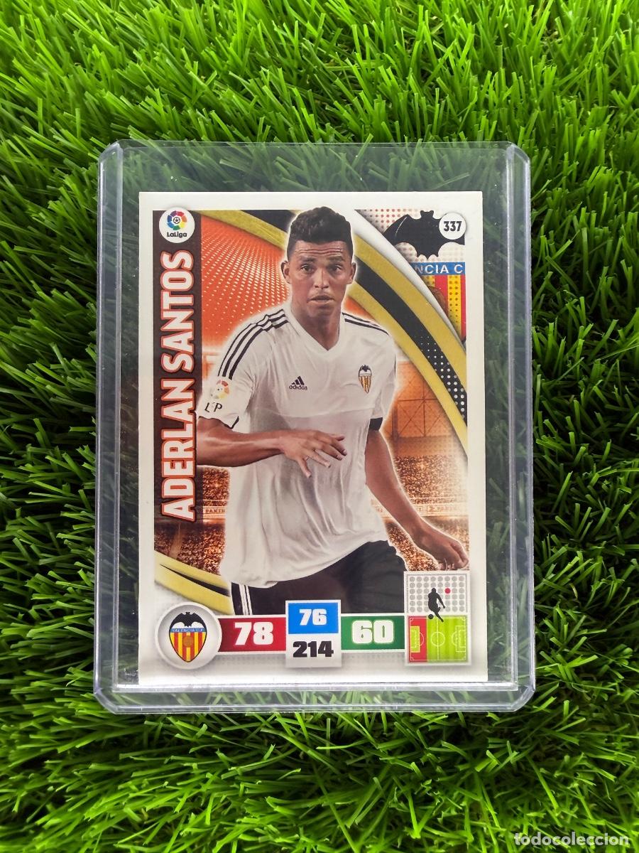 Cromos de f&uacute;tbol: N&ordm; 337 Aderlan Santos Valencia CF Adrenalyn XL 15 16