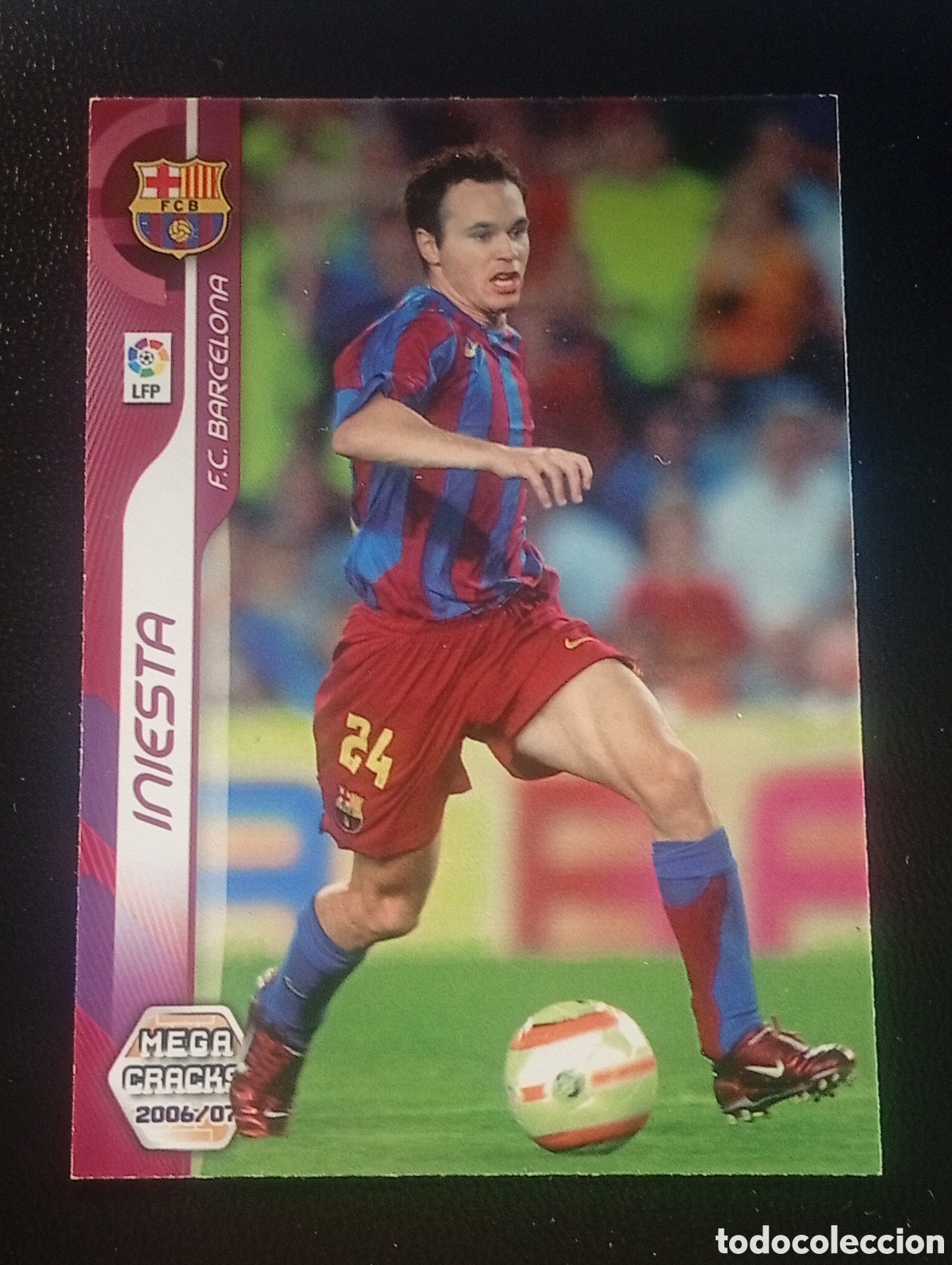 Cromos de f&uacute;tbol: 50 INIESTA BARCELONA MEGACRACKS 2006 2007 CROMOS CARDS PANINI TOPPS MUNDICROMO ESPA&Ntilde;A SPAIN TCG