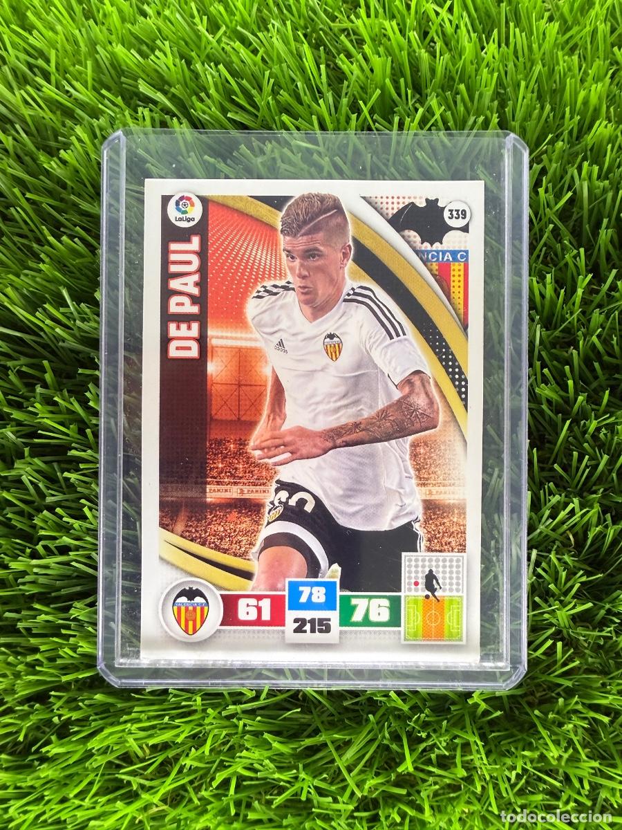 Cromos de f&uacute;tbol: N&ordm; 339 De Paul Valencia CF Adrenalyn XL 15 16
