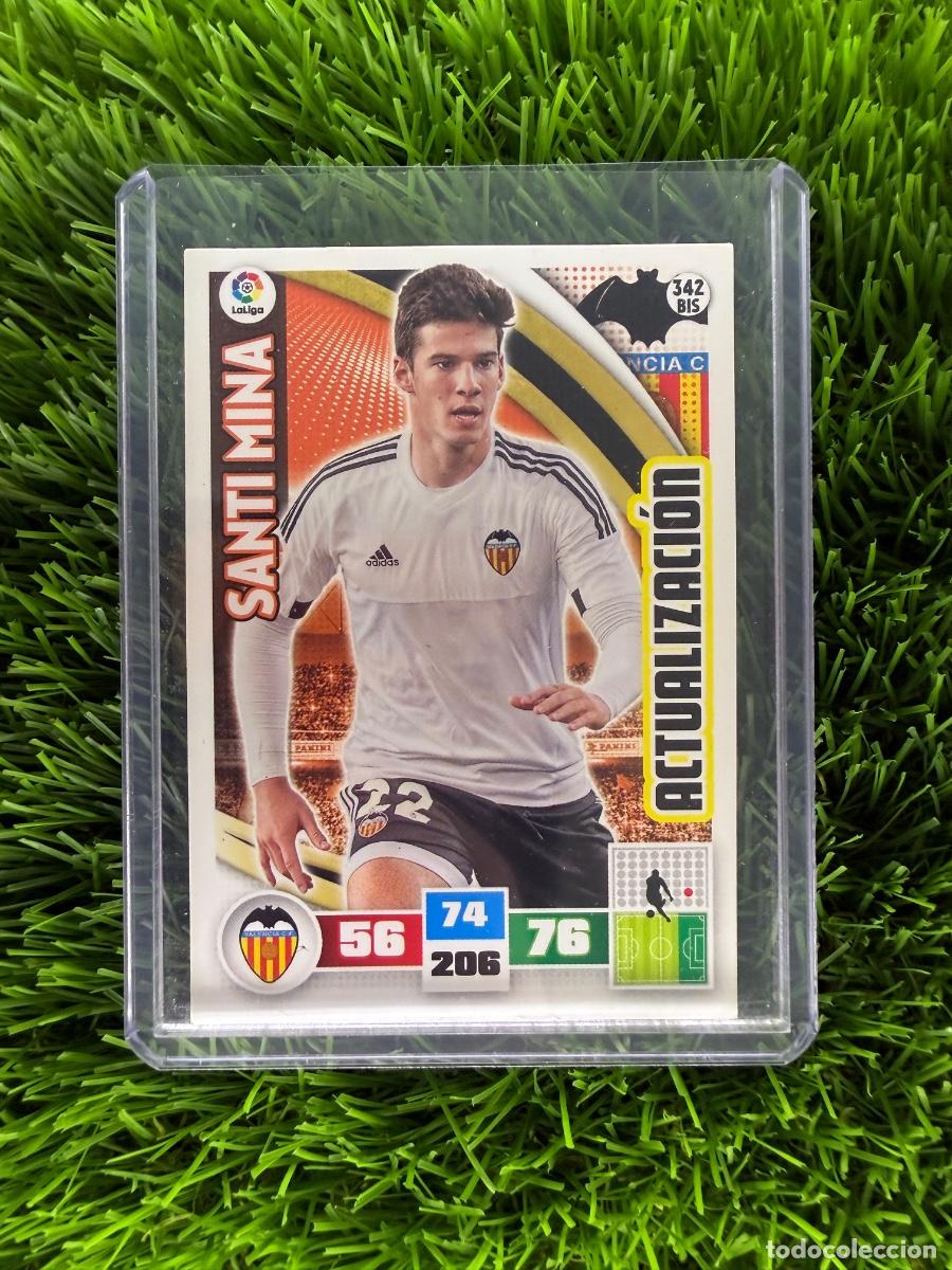 Cromos de f&uacute;tbol: N&ordm; 342BIS Santi Mina Actualizaci&oacute;n Valencia CF Adrenalyn XL 15 16