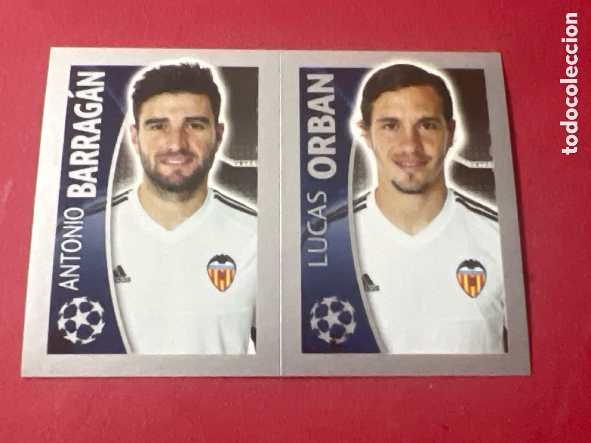 Cromos de f&uacute;tbol: A1682. 564B 564A BARRAGAN-ORBAN (VALENCIA) UEFA CHAMPIONS LEAGUE 2015/2016 TOPPS