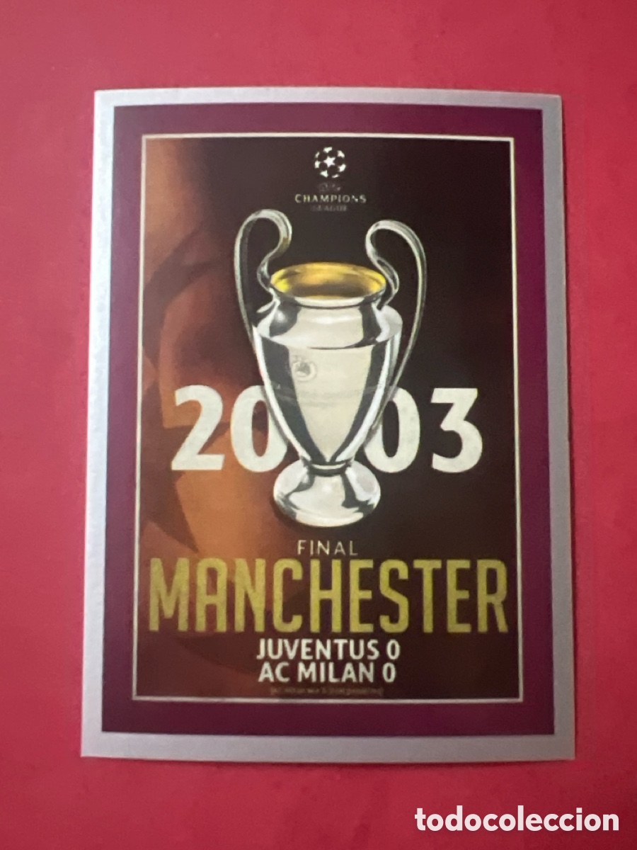 Cromos de f&uacute;tbol: CROMO FUTBOL COPA 2003 FINAL MANCHESTER SIN PEGAR N&ordm; 595 CHAMPIONS LEAGUE 2015-2016/15-16 TOPPS