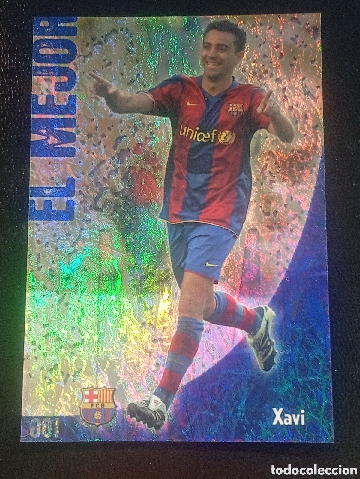 Cromos de f&uacute;tbol: 81 brillo jaspeado XAVI MUNDICROMO 2008 2009 08 09 CROMOS CARDS TCG F&Uacute;TBOL CLUB BARCELONA MEGACRACKS