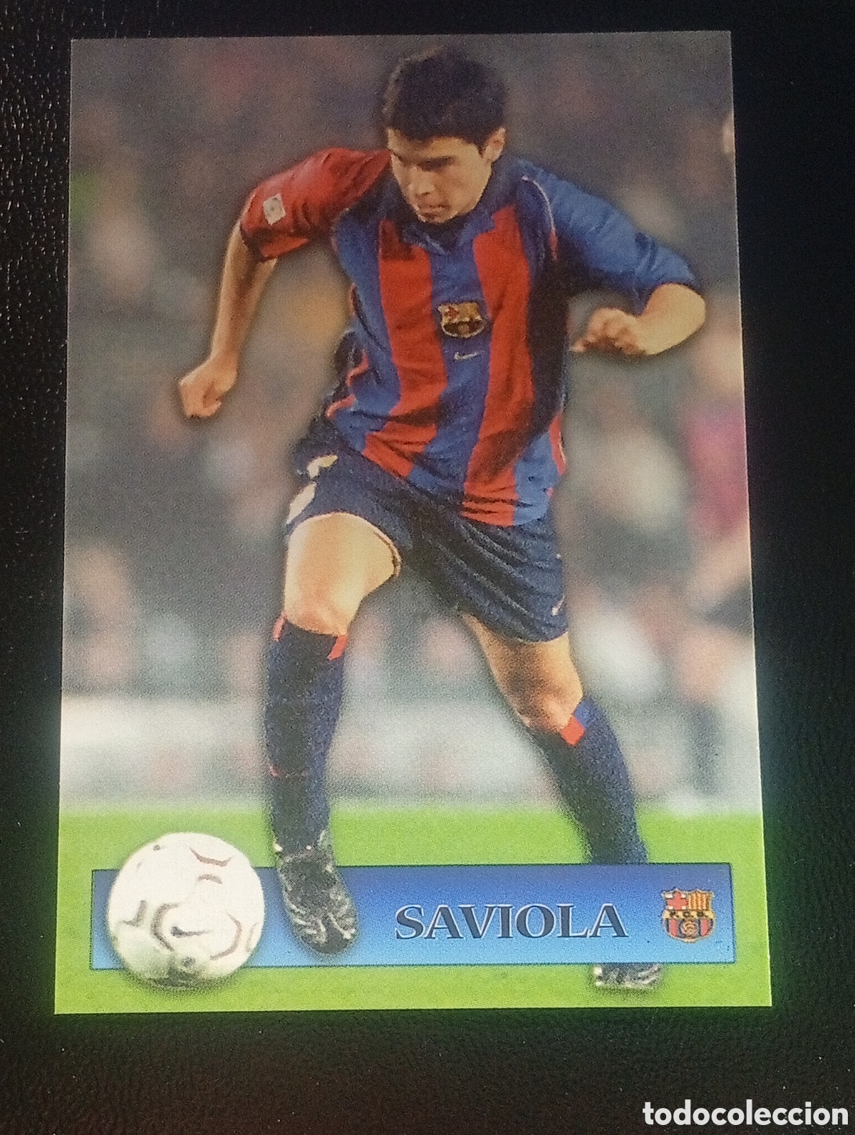Cromos de f&uacute;tbol: 161 SAVIOLA F&Uacute;TBOL CLUB BARCELONA TOP LIGA 2001 2002 MUNDICROMO CROMOS CARDS TCG ARGENTINA