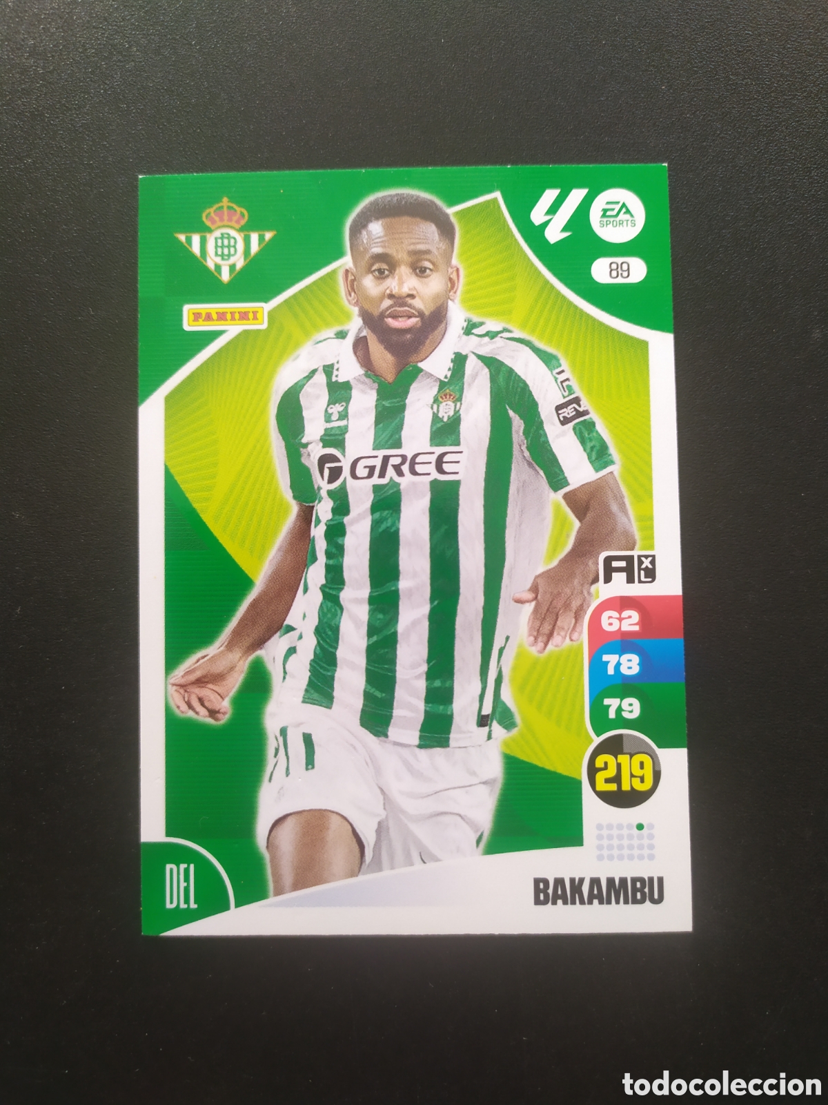 Cromos de f&uacute;tbol: Adrenalyn 2024 2025 24 25 panini Bakambu n&deg; 89 Real Betis