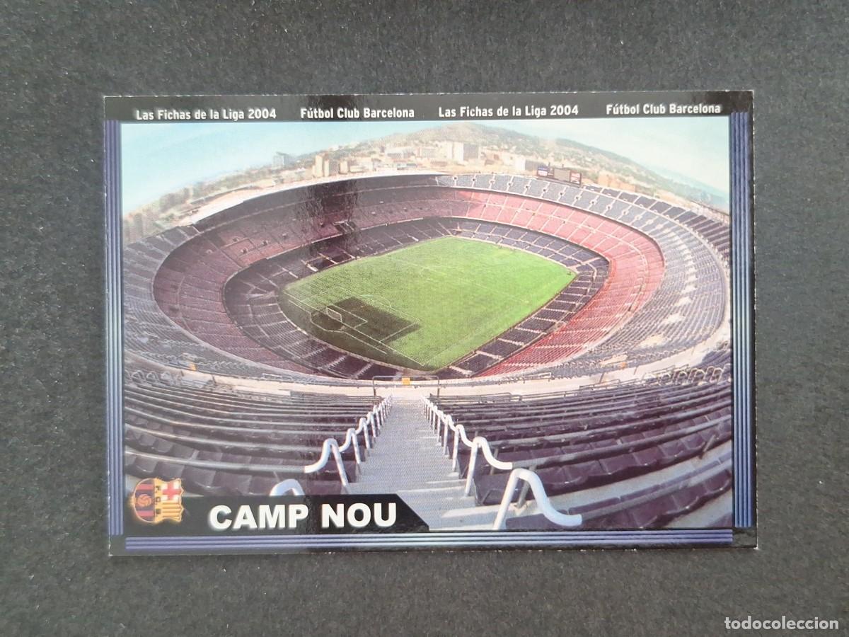 Cromos de f&uacute;tbol: L1 ESTADIO CAMP NOU F. C. BARCELONA 137 MUNDICROMO LAS FICHAS DE LA LIGA 2004 03 04