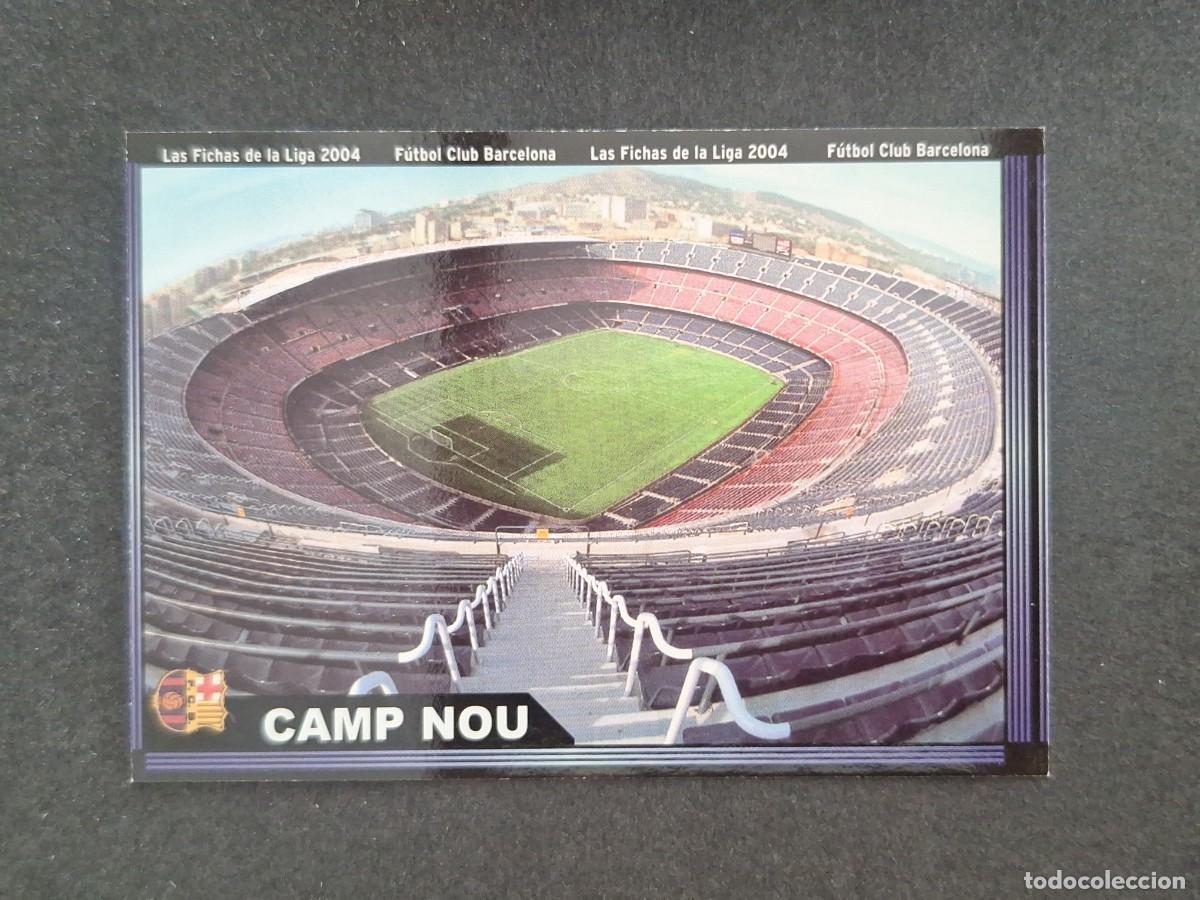 Cromos de f&uacute;tbol: L1 ESTADIO CAMP NOU F. C. BARCELONA 137 MUNDICROMO LAS FICHAS DE LA LIGA 2004 03 04