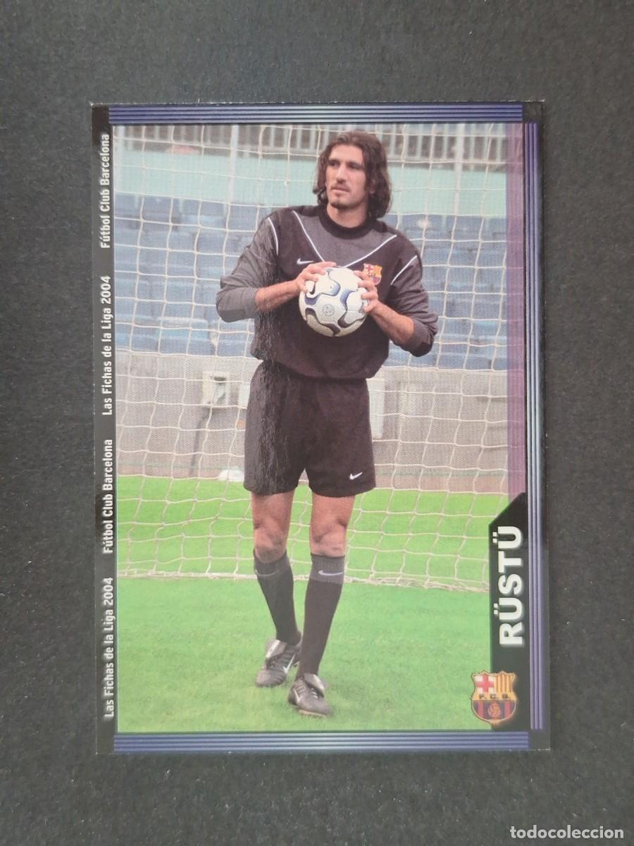 Cromos de f&uacute;tbol: L1 R&Uuml;ST&Uuml; F. C. BARCELONA 139 MUNDICROMO LAS FICHAS DE LA LIGA 2004 03 04