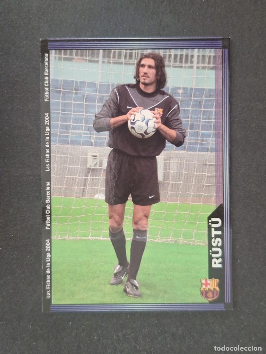 Cromos de f&uacute;tbol: L1 R&Uuml;ST&Uuml; F. C. BARCELONA 139 MUNDICROMO LAS FICHAS DE LA LIGA 2004 03 04