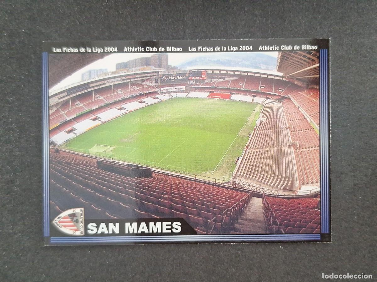 Cromos de f&uacute;tbol: L1 ESTADIO SAN MAMES ATHLETIC CLUB DE BILBAO 164 MUNDICROMO LAS FICHAS DE LA LIGA 2004 03 04