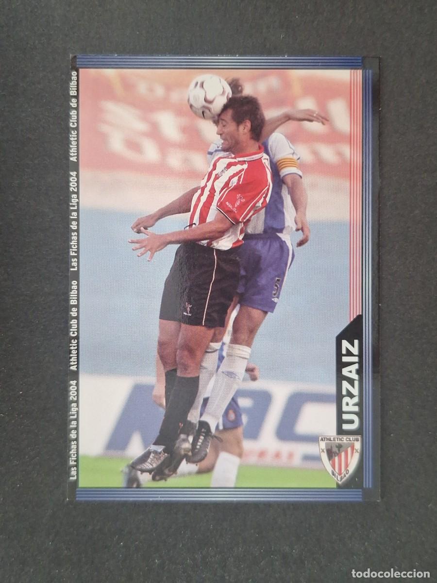 Cromos de f&uacute;tbol: L1 URZAIZ ATHLETIC CLUB DE BILBAO 182 MUNDICROMO LAS FICHAS DE LA LIGA 2004 03 04