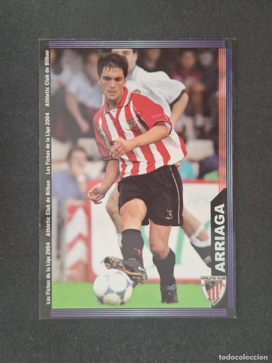 Cromos de f&uacute;tbol: L1 ARRIAGA ATHLETIC CLUB DE BILBAO 184 MUNDICROMO LAS FICHAS DE LA LIGA 2004 03 04