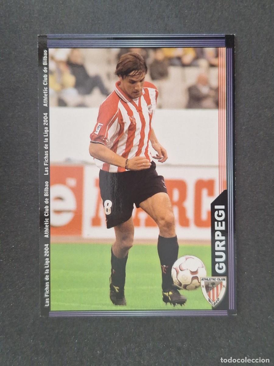 Cromos de f&uacute;tbol: L1 GURPEGI ATHLETIC CLUB DE BILBAO 185 MUNDICROMO LAS FICHAS DE LA LIGA 2004 03 04